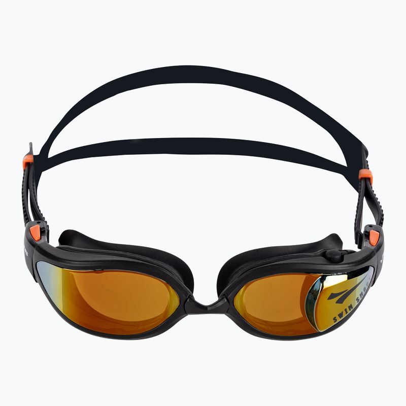 FINIS Smart Max orange mirror/black swimming goggles 2