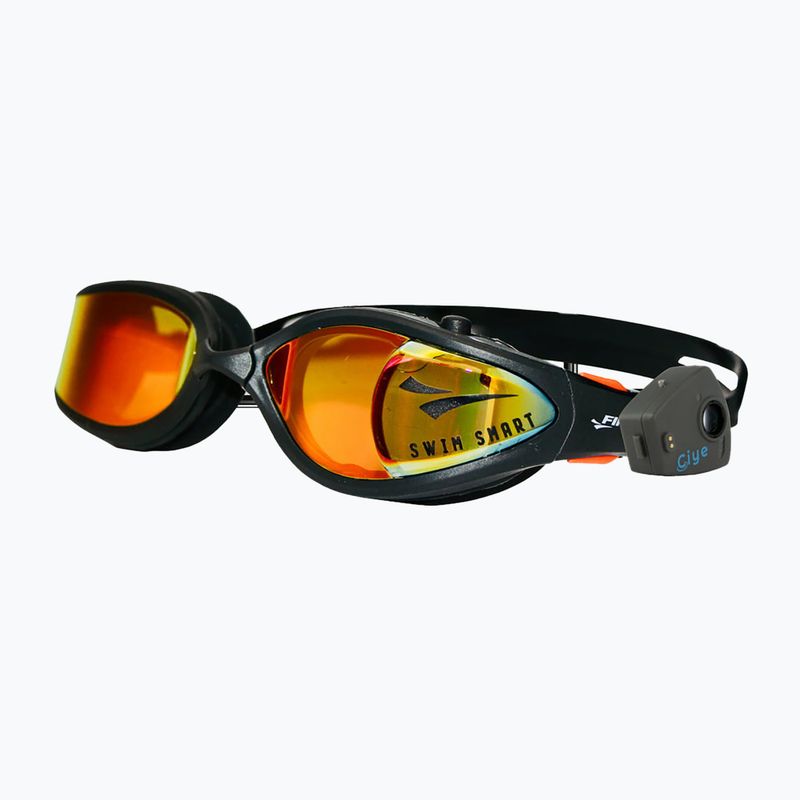 FINIS Smart Max orange mirror/black swimming goggles 8