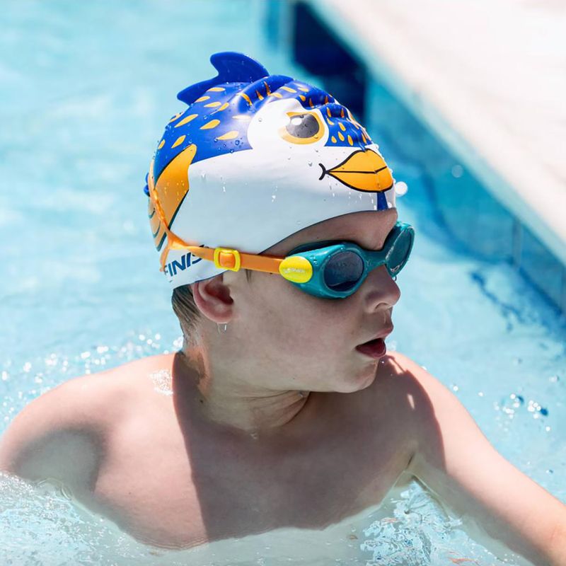 Children's swimming goggles Finis H3 Goggle teal/orange 2