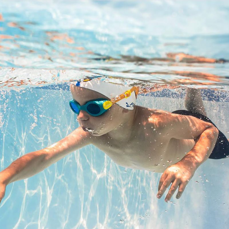 Children's swimming goggles Finis H3 Goggle teal/orange 4