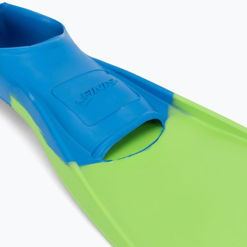 Swimming fins FINIS Long Floating Fins blue/green 5