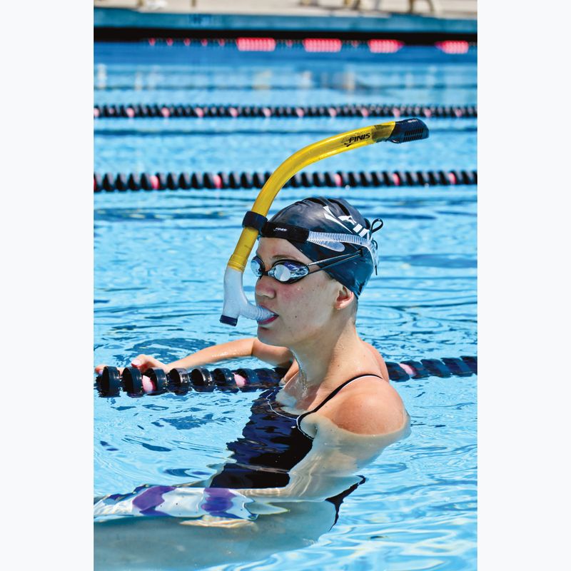 FINIS Snorkel Dry Top yellow 3