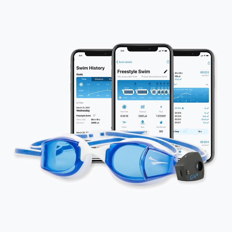 FINIS Smart blue swimming goggles