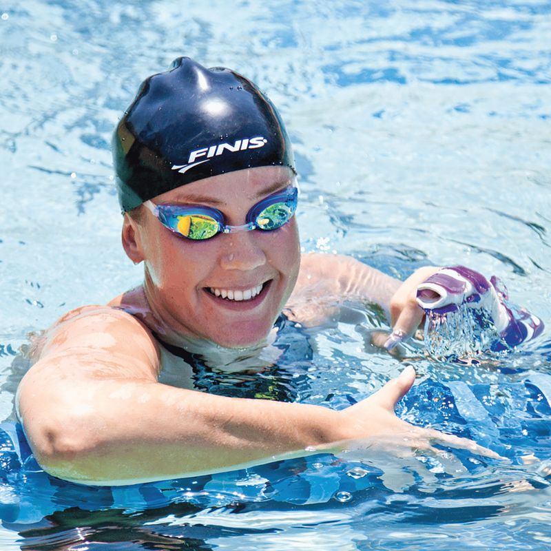 FINIS Lightning blue mirror swimming goggles 7
