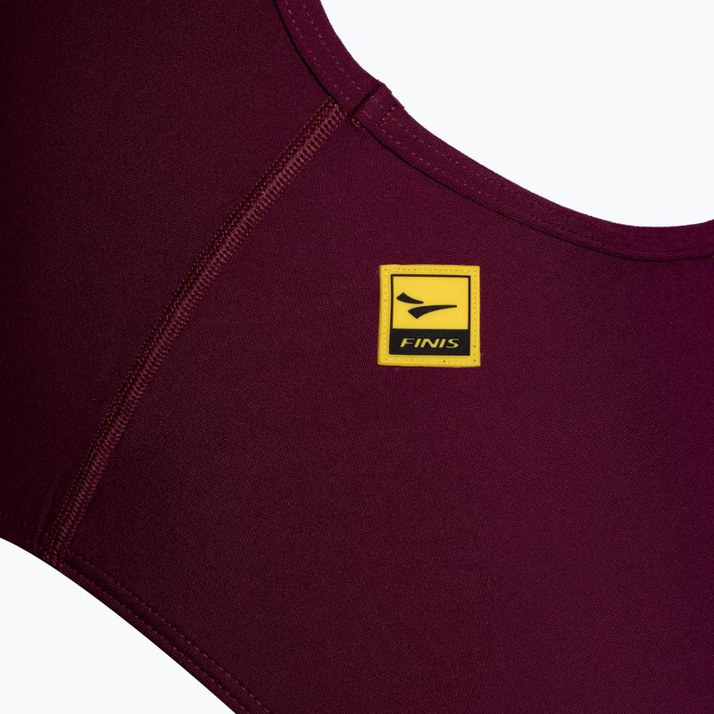 FINIS Skinback Solid cabernet women's one-piece swimsuit 3