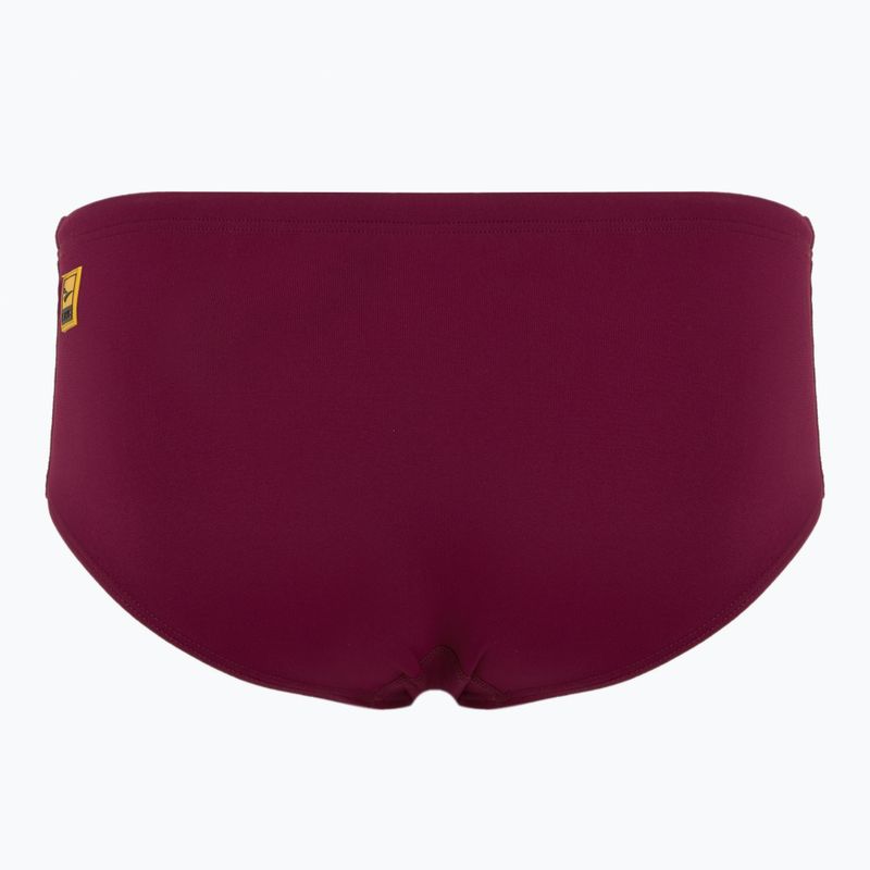 Men's FINIS Aqua Short Solid cabernet swim briefs 2