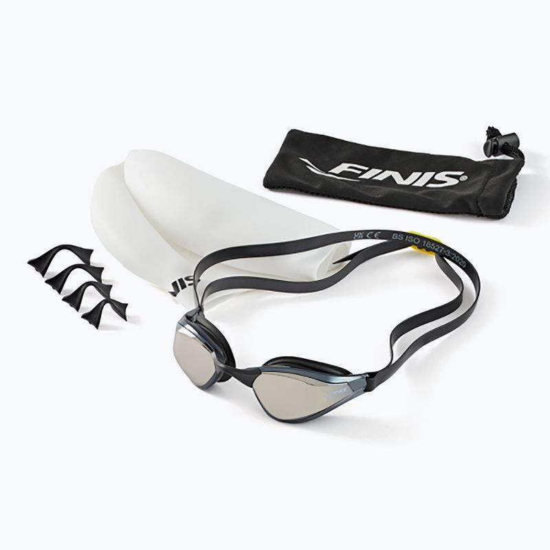 Swimming goggles FINIS Mach 1 Racing titanium 2