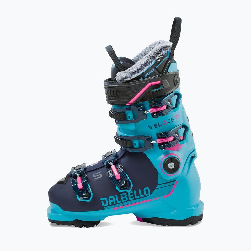 Women's ski boots Dalbello Veloce 105 MV W caraibi blue/dark blue 2