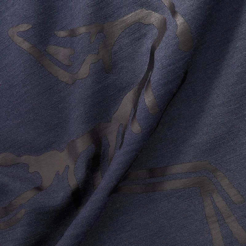 Men's Arc'teryx Ionia Merino Wool Logo trekking shirt navy blue X000006796005 5