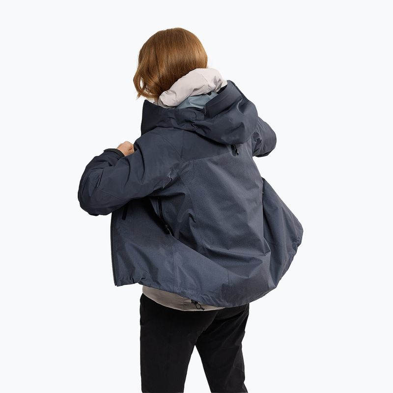 Arc'teryx Alpha black sapphire women's rain jacket 3