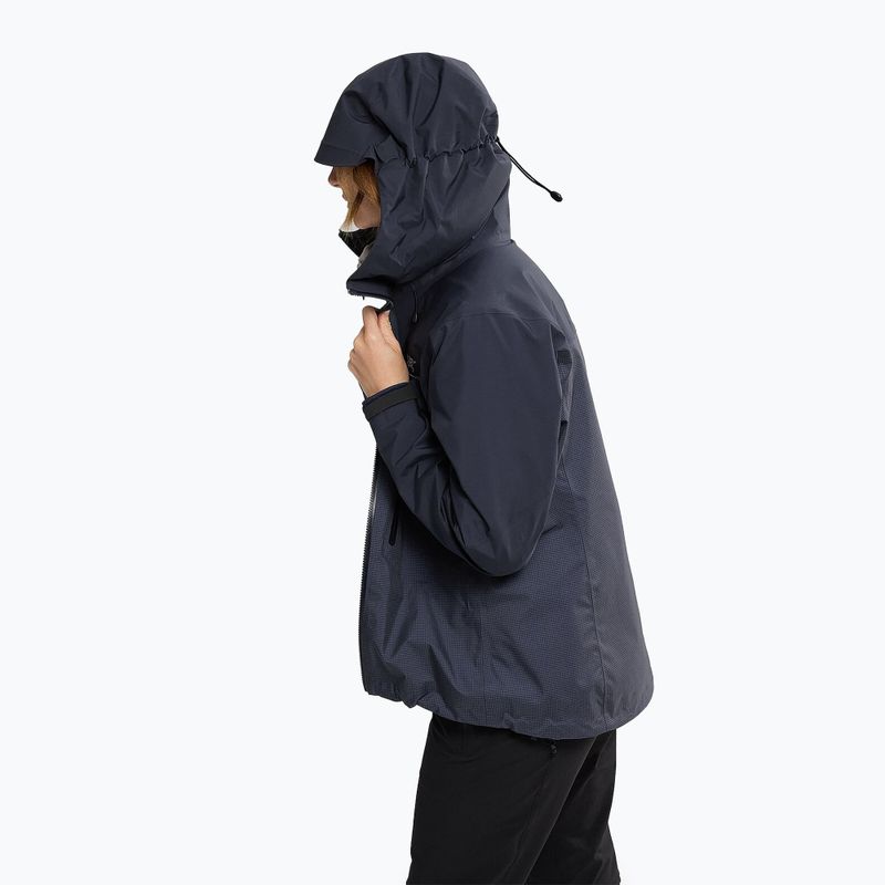 Arcteryx Alpha black sapphire women's rain jacket 4