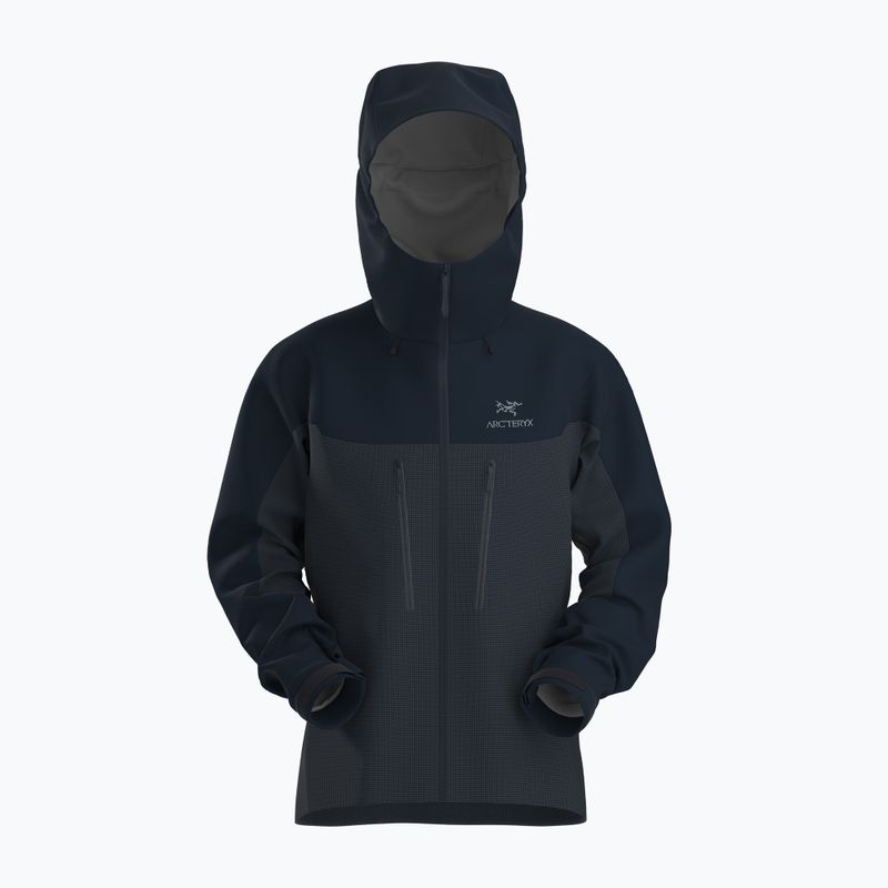 Arc'teryx Alpha black sapphire women's rain jacket 10