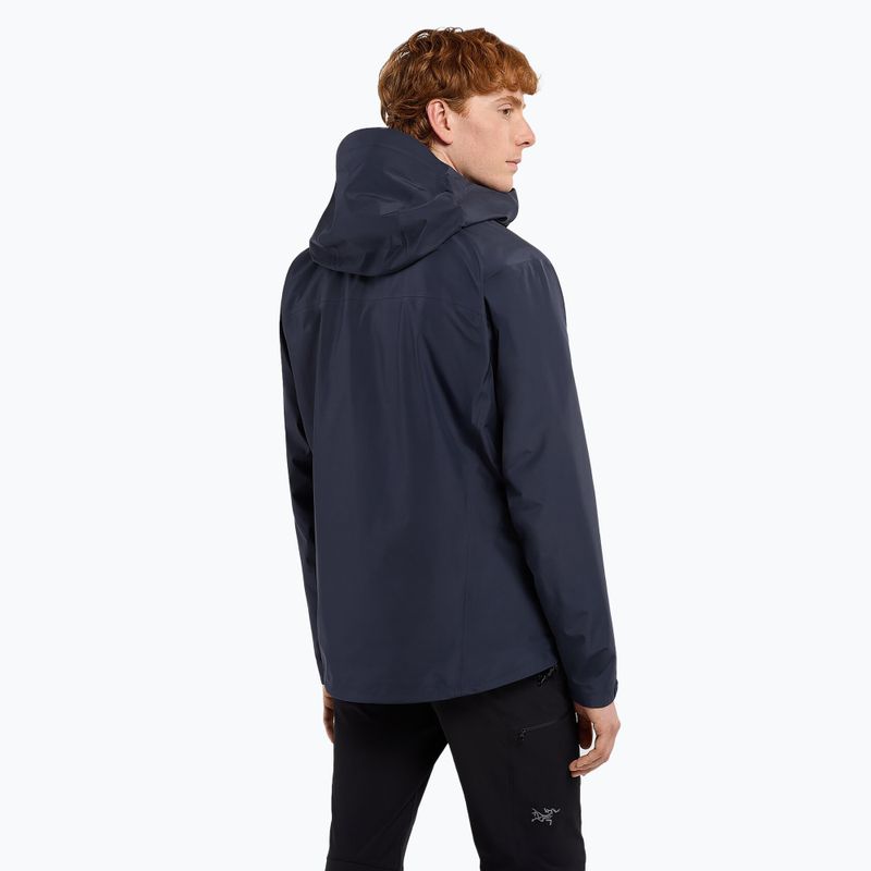 Men's Arc'teryx Beta LT rain jacket black sapphire 3