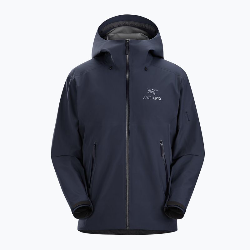 Men's Arcteryx Beta LT rain jacket black sapphire 4