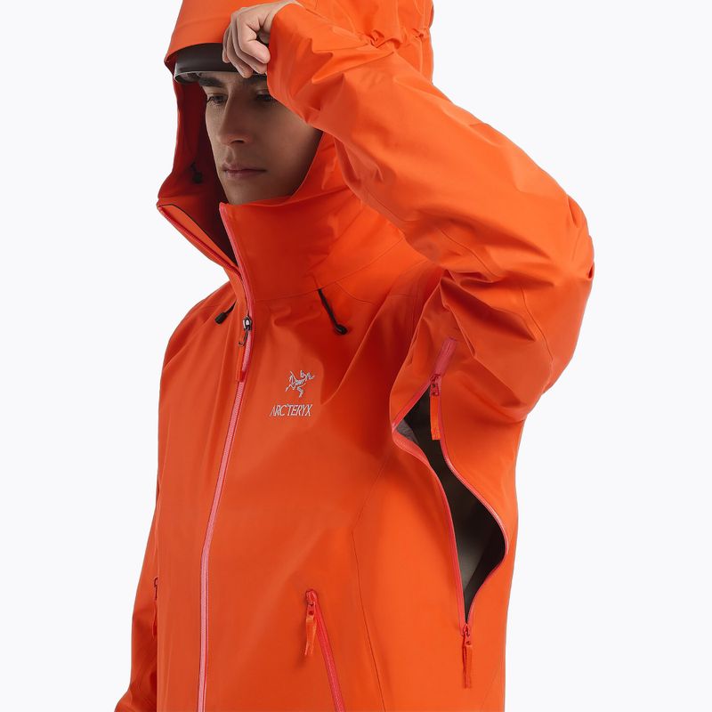 Men's Arcteryx Beta LT rain jacket orange X000007126014 4