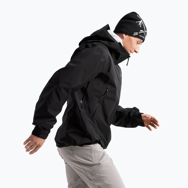 Men's Arcteryx Beta AR rain jacket black 4