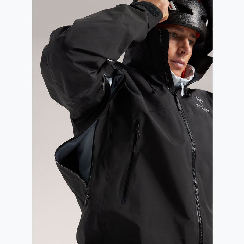 Men's Arcteryx Beta AR rain jacket black 6
