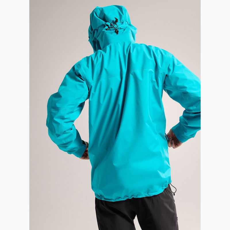 Men's Arcteryx Beta AR blue tetra rain jacket 2