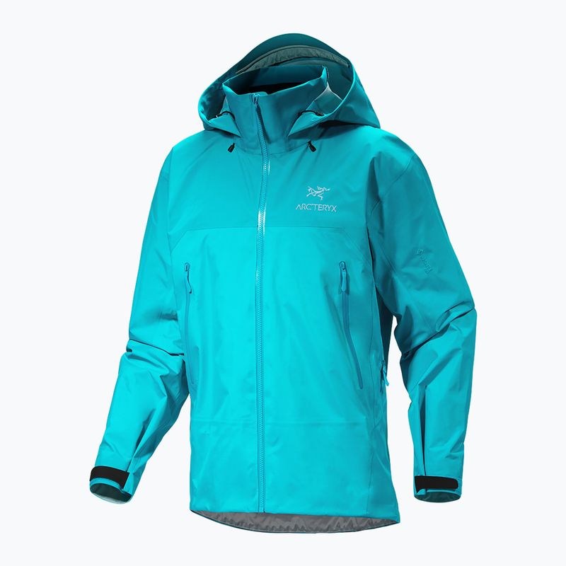 Men's Arcteryx Beta AR blue tetra rain jacket 7