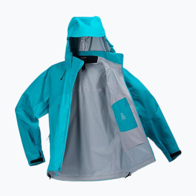 Men's Arcteryx Beta AR blue tetra rain jacket 9
