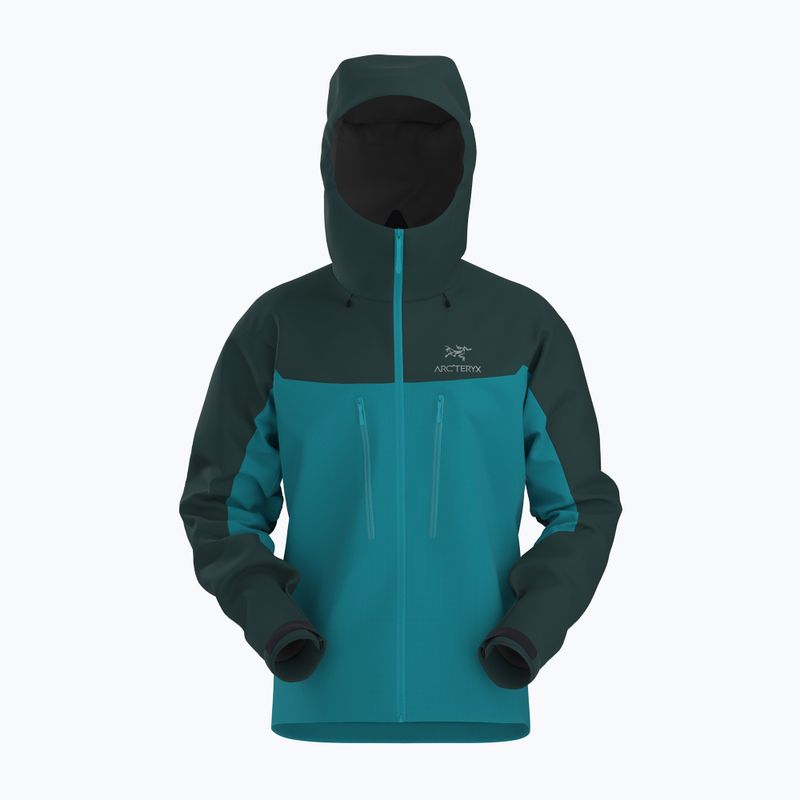 Men's Arcteryx Alpha blue tetra/pytheas rain jacket 8