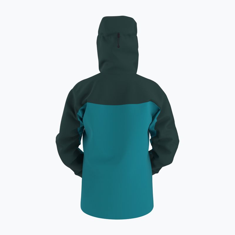 Men's Arcteryx Alpha blue tetra/pytheas rain jacket 10