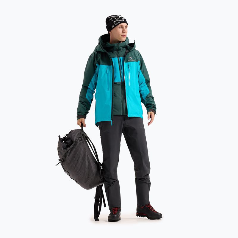 Men's Arcteryx Alpha blue tetra/pytheas rain jacket 2