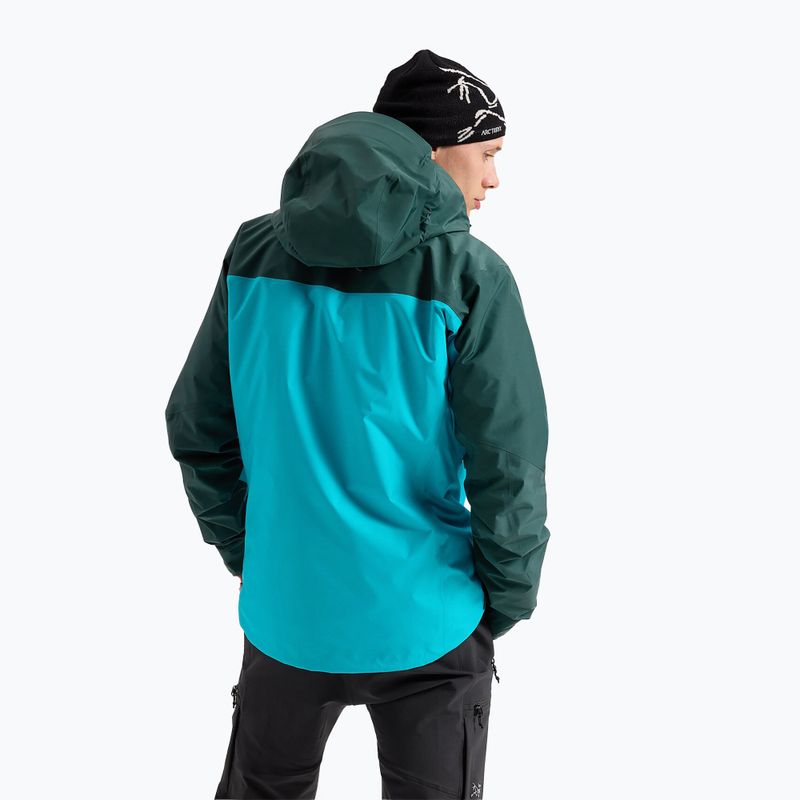 Men's Arcteryx Alpha blue tetra/pytheas rain jacket 3