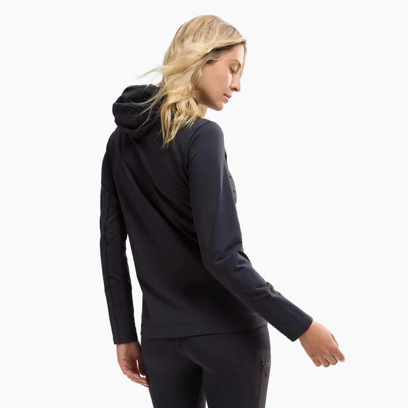 Women's trekking sweatshirt Arcteryx Rho Hoody black 2