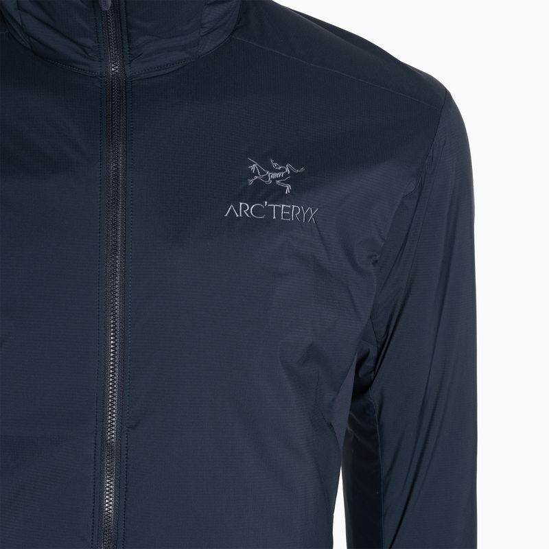 Men's Arcteryx Atom Hoody insulated jacket black sapphire 7