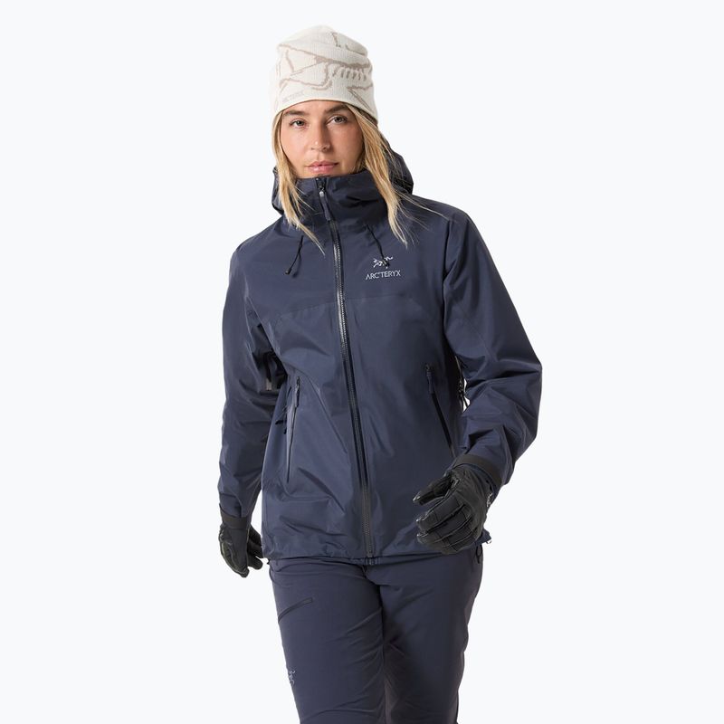 Arc'eryx Beta AR Stormhood black sapphire women's rain jacket