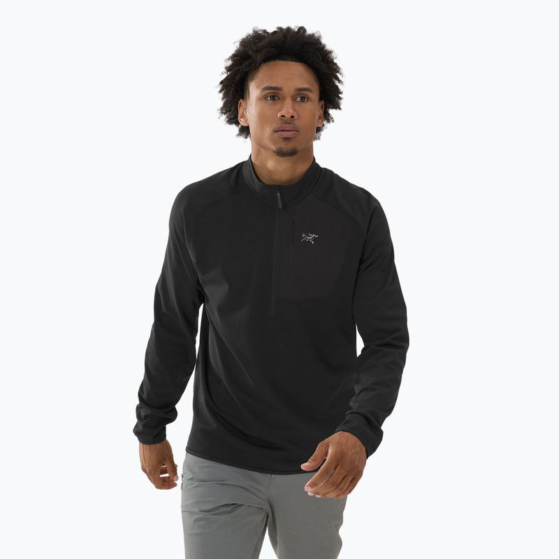 Men's Arc'teryx Delta 1/2 Zip sweatshirt black