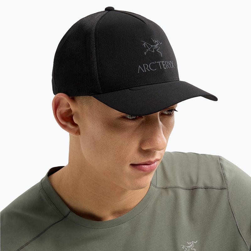 Arcteryx Bird Word Trucker Curved black/graphite cap 2