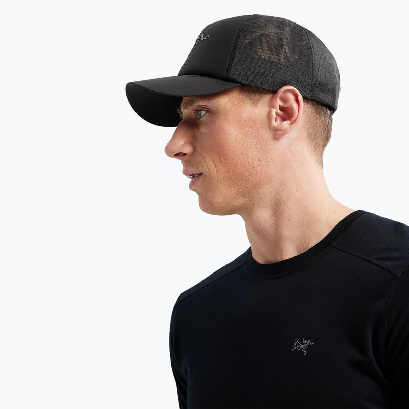 Arcteryx Bird Trucker Curved cap black 8