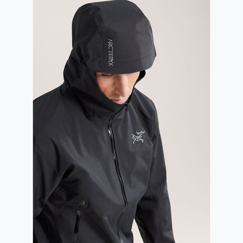 Men's Arcteryx Beta rain jacket black 6