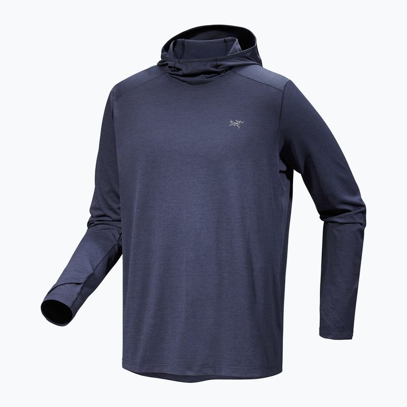 Men's Arc'teryx Cormac Hoody black sapphire heather sweatshirt 7