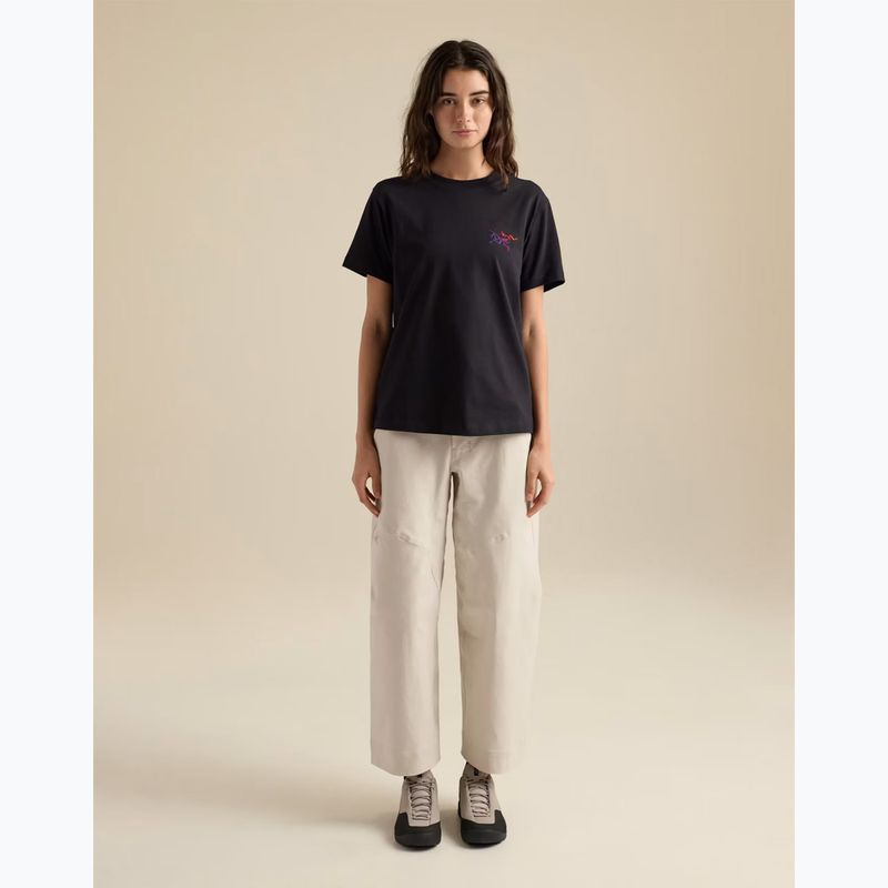 Women's T-shirt Arcteryx Kragg Cotton Little Bird Crew black/multi 2
