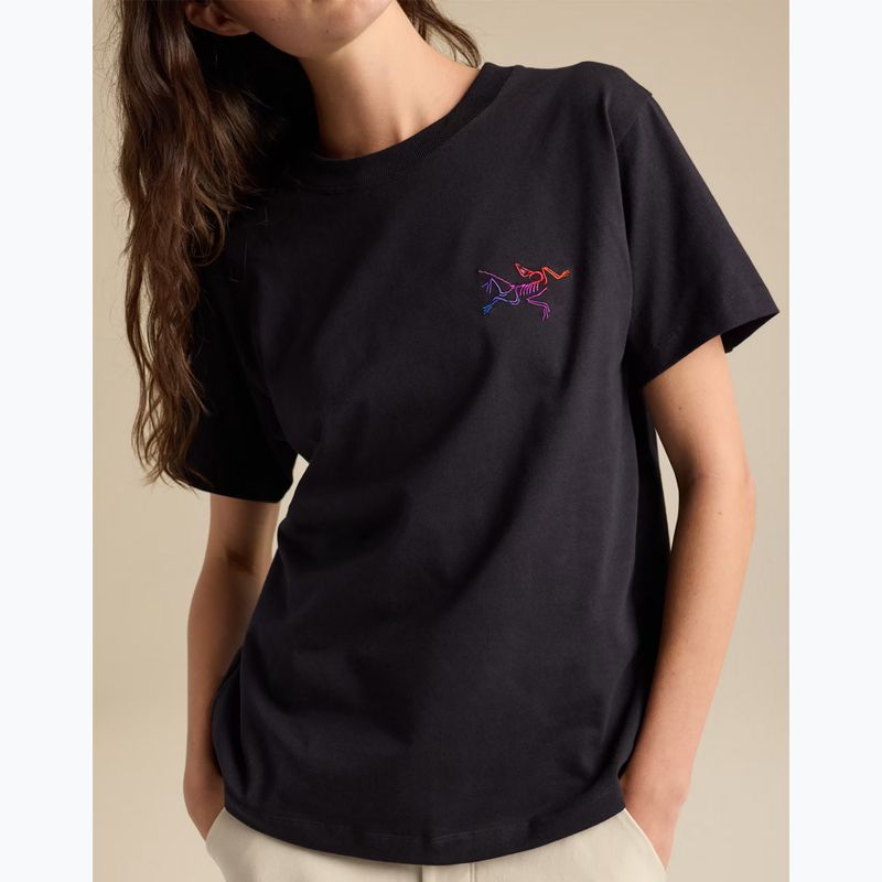 Women's T-shirt Arcteryx Kragg Cotton Little Bird Crew black/multi 7