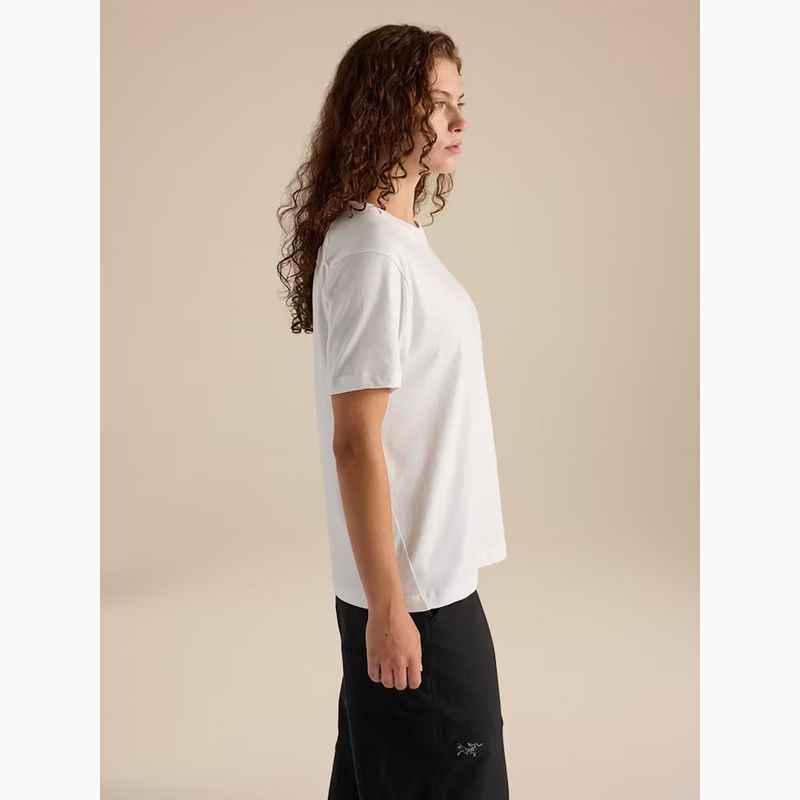 Women's T-shirt Arcteryx Kragg Cotton Little Bird Crew white light/white 4