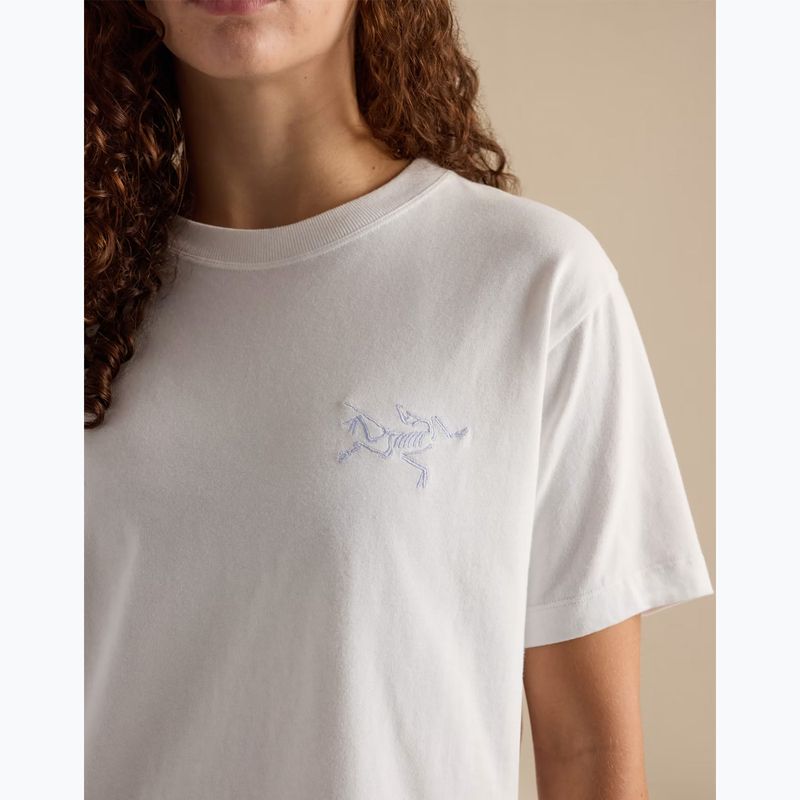 Women's T-shirt Arcteryx Kragg Cotton Little Bird Crew white light/white 5