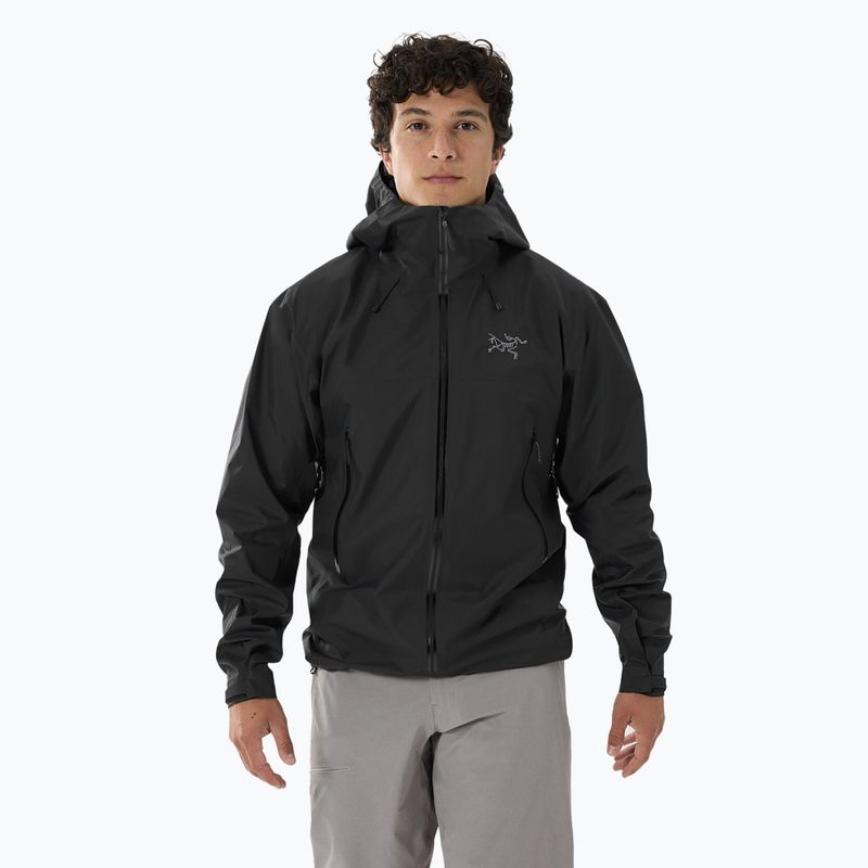 Men's Arcteryx Beta SL rain jacket black