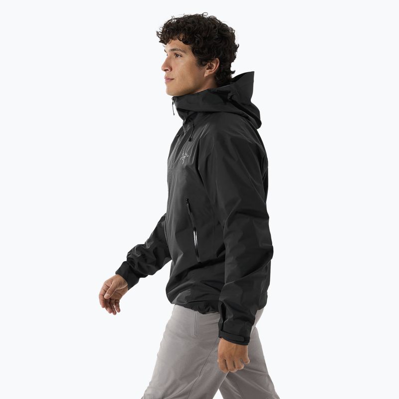 Men's Arcteryx Beta SL rain jacket black 4