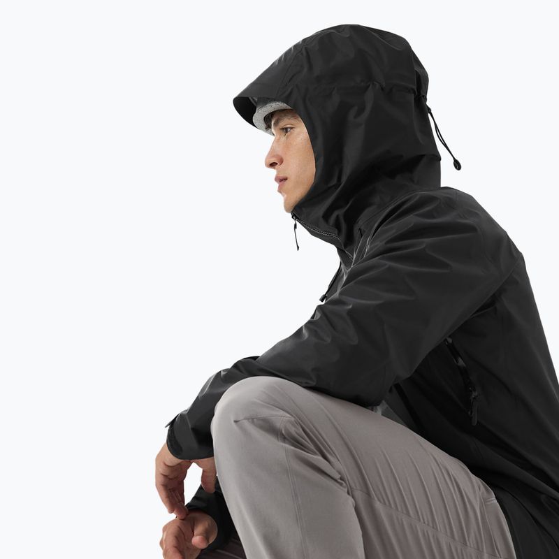 Men's Arcteryx Beta SL rain jacket black 6
