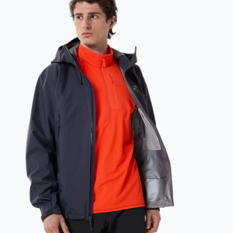 Men's Arcteryx Beta SL rain jacket black sapphire 2