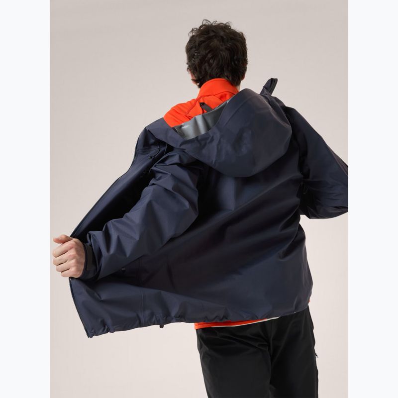 Men's Arcteryx Beta SL rain jacket black sapphire 3