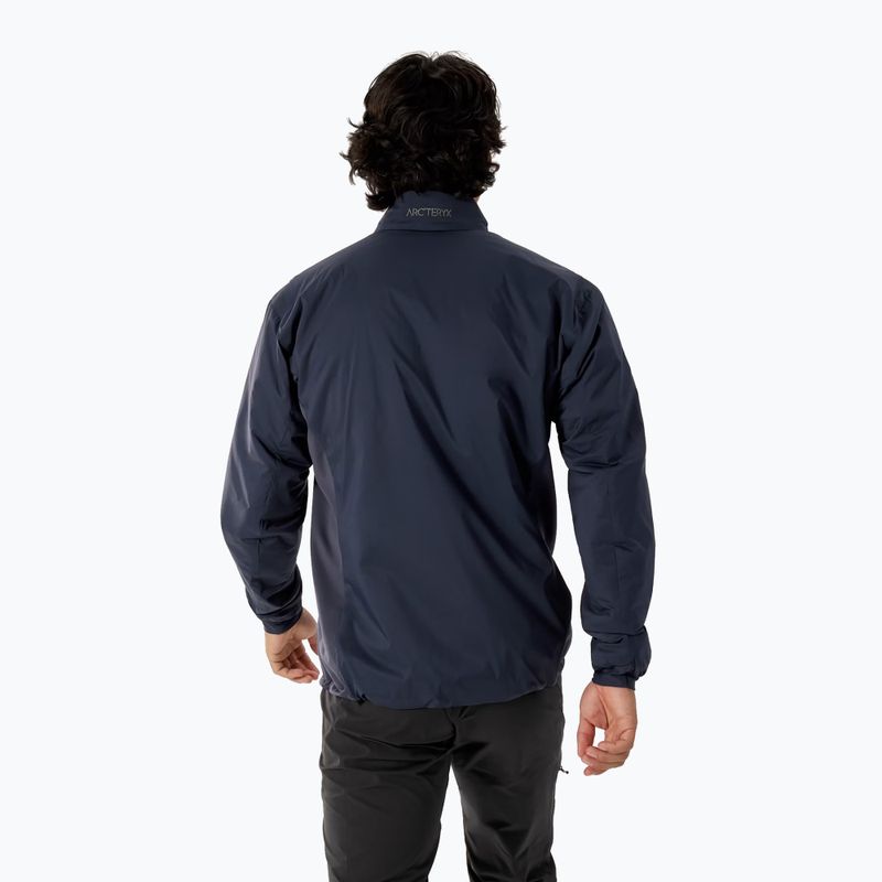 Men's insulated jacket Arcteryx Atom black sapphire 2