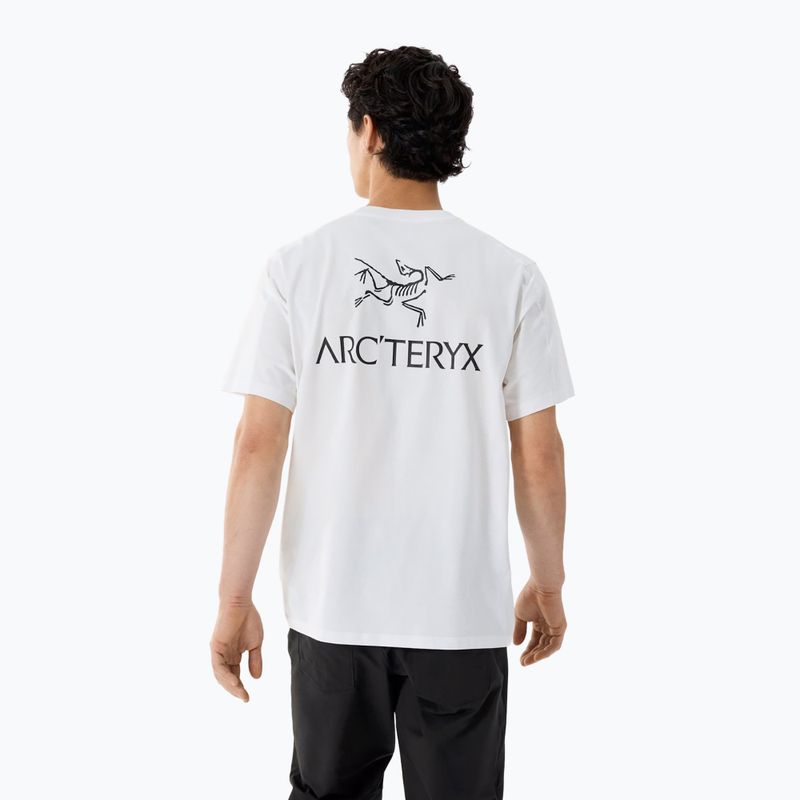 Men's T-shirt Arcteryx Kragg Sl Cotton Bird Word white light/black 3