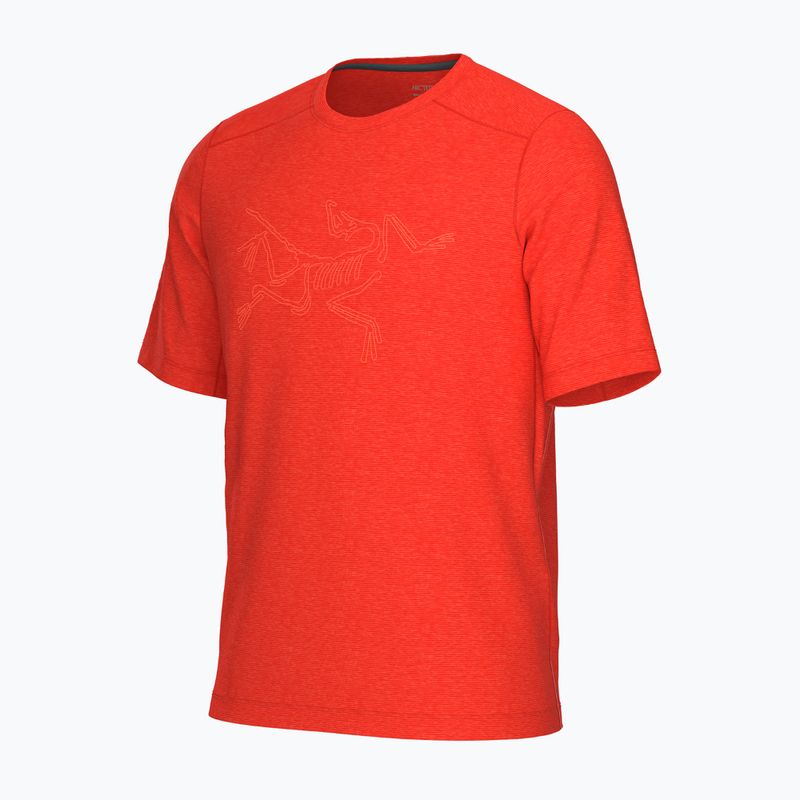 Men's Arcteryx Cormac Logo SS dynasty heather T-shirt 3