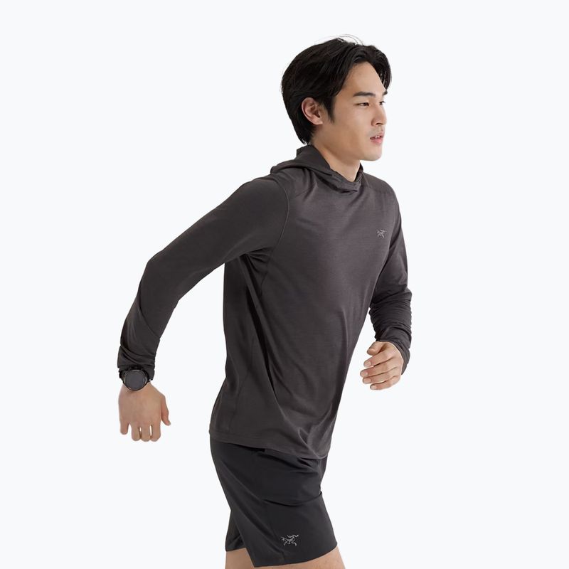 Men's longsleeve Arc'teryx Cormac Hoody black heather 3