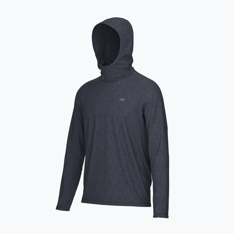 Men's Arc'teryx Cormac Hoody black sapphire heather longsleeve 3